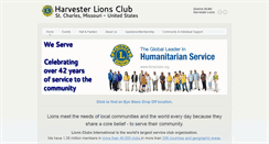 Desktop Screenshot of harvesterlions.org